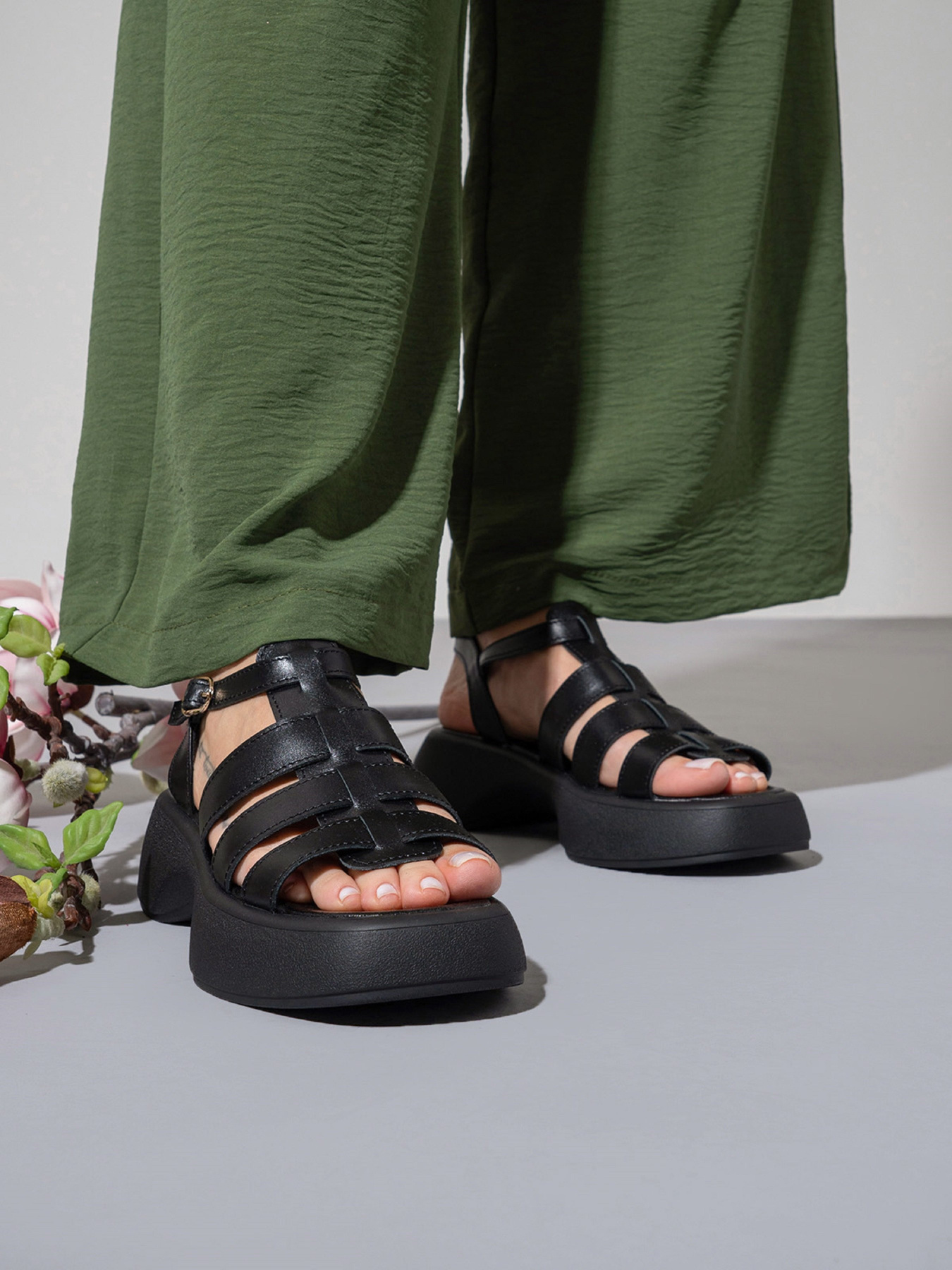 Сандалии ISSA Plus модель OB2-470_черный Фото