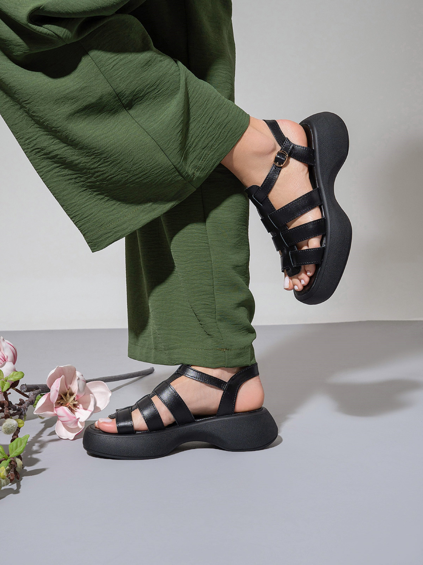 Сандалии ISSA Plus модель OB2-470_черный Фото