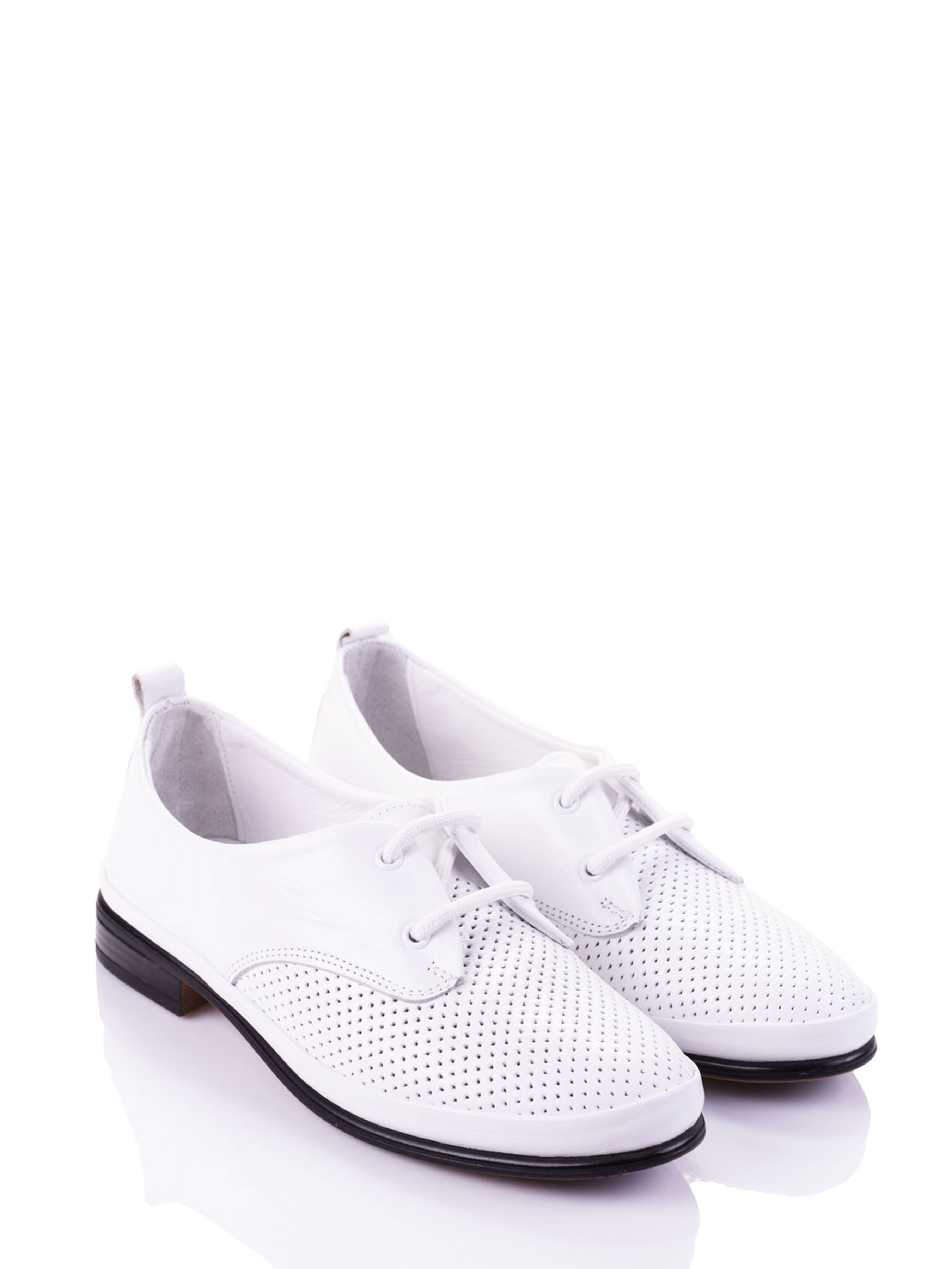 Шкіряні Жіночі Туфлі Derisan  (0110-021white) колір білий