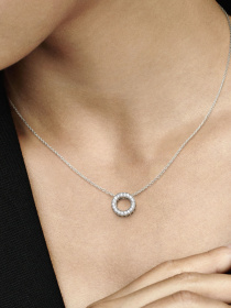 Кольє PANDORA Moments модель 397436CZ Кольє PANDORA Moments модель 397436CZ Фото