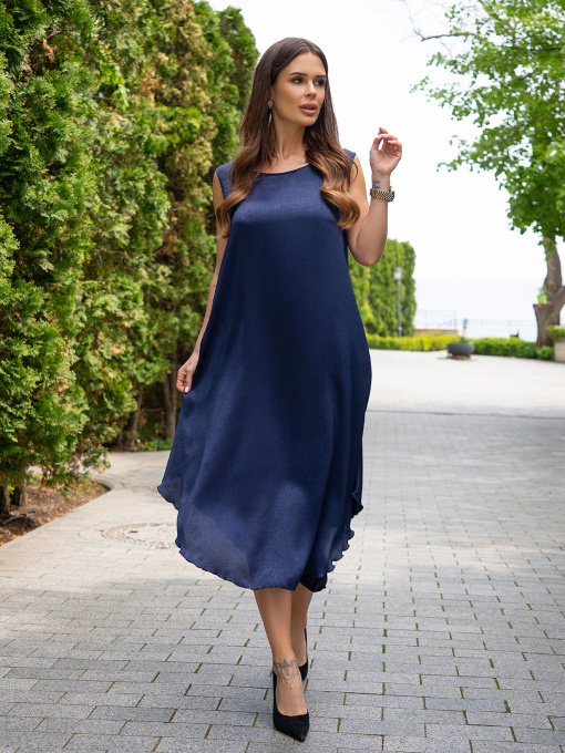 Сарафан ISSA Plus модель 10800A_темно_синий Фото