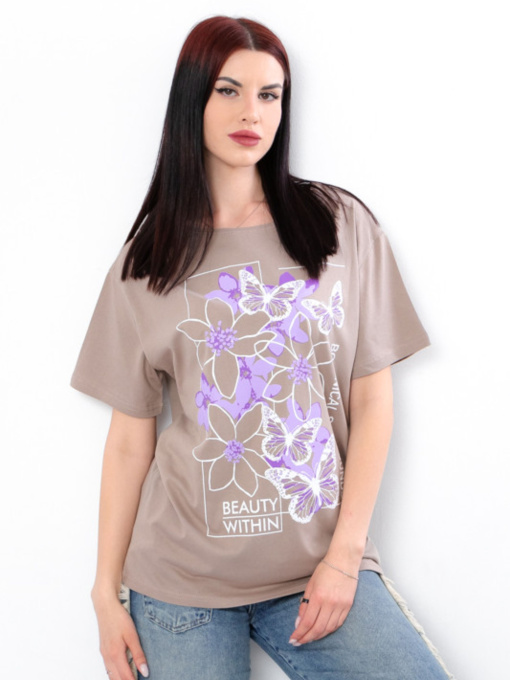 Футболка Носи своє модель 8127-001-33-1-svtlij-mokko-kvti Фото