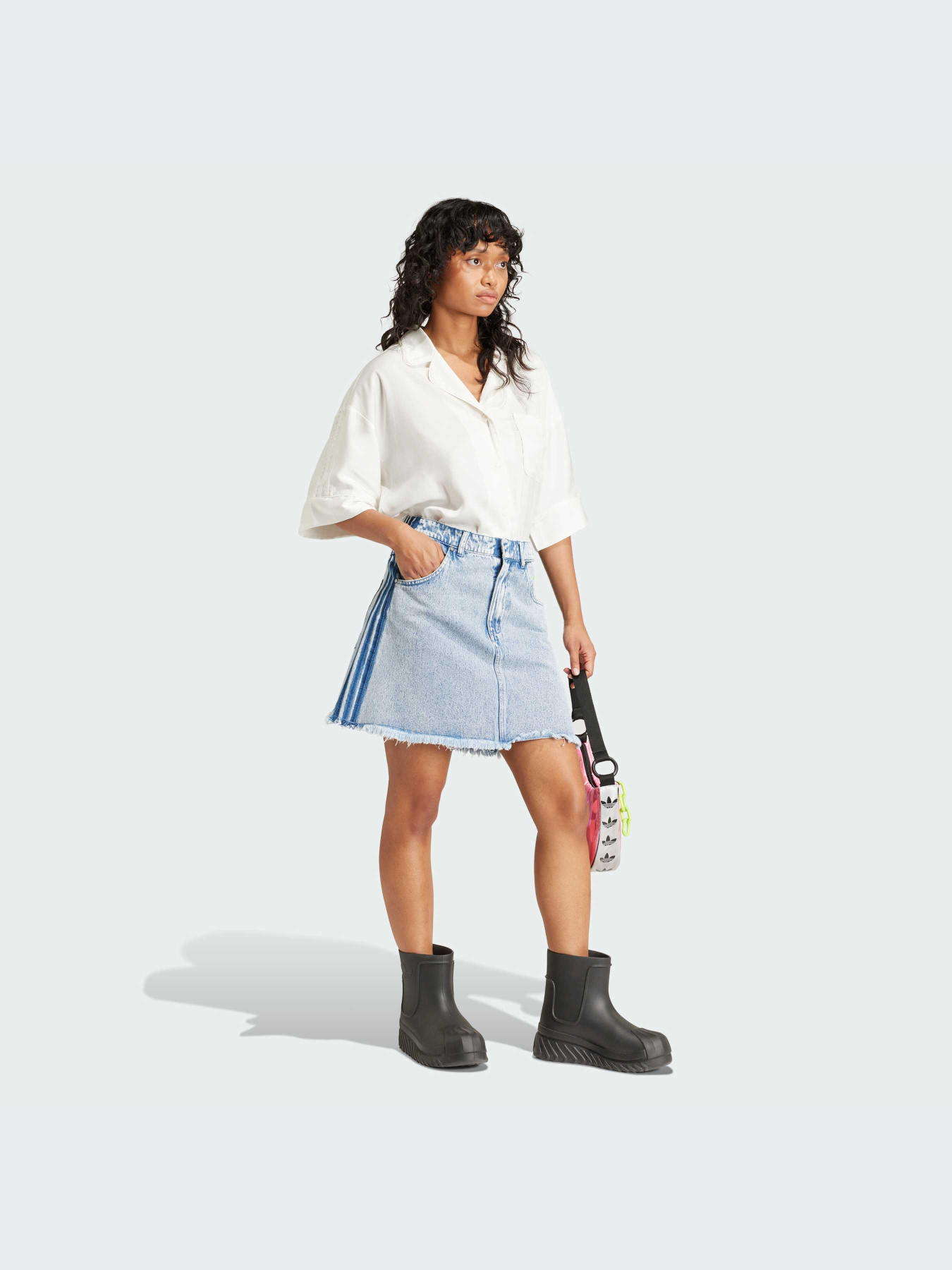 Джинсова спідниця Adidas x KSENIASCHNAIDER модель IU2509 Фото