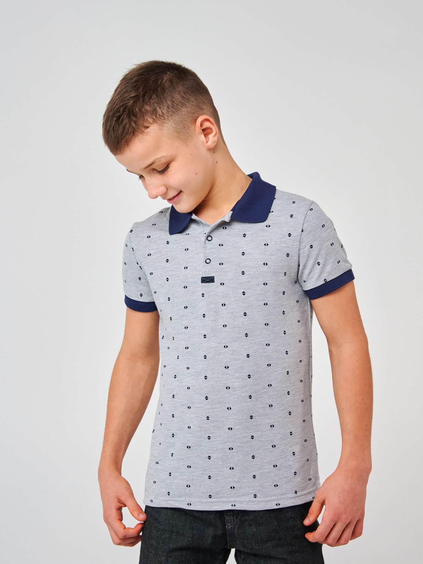 Поло SMIL Модель smil_114112-risunok-na-serom Фото