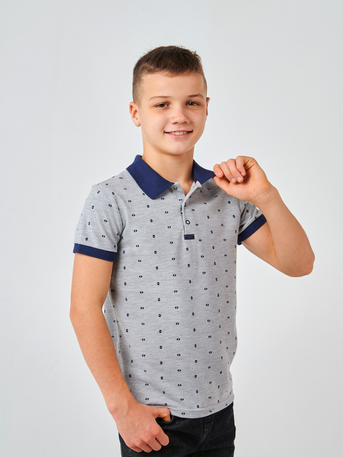 Поло SMIL модель smil_114112-risunok-na-serom Фото