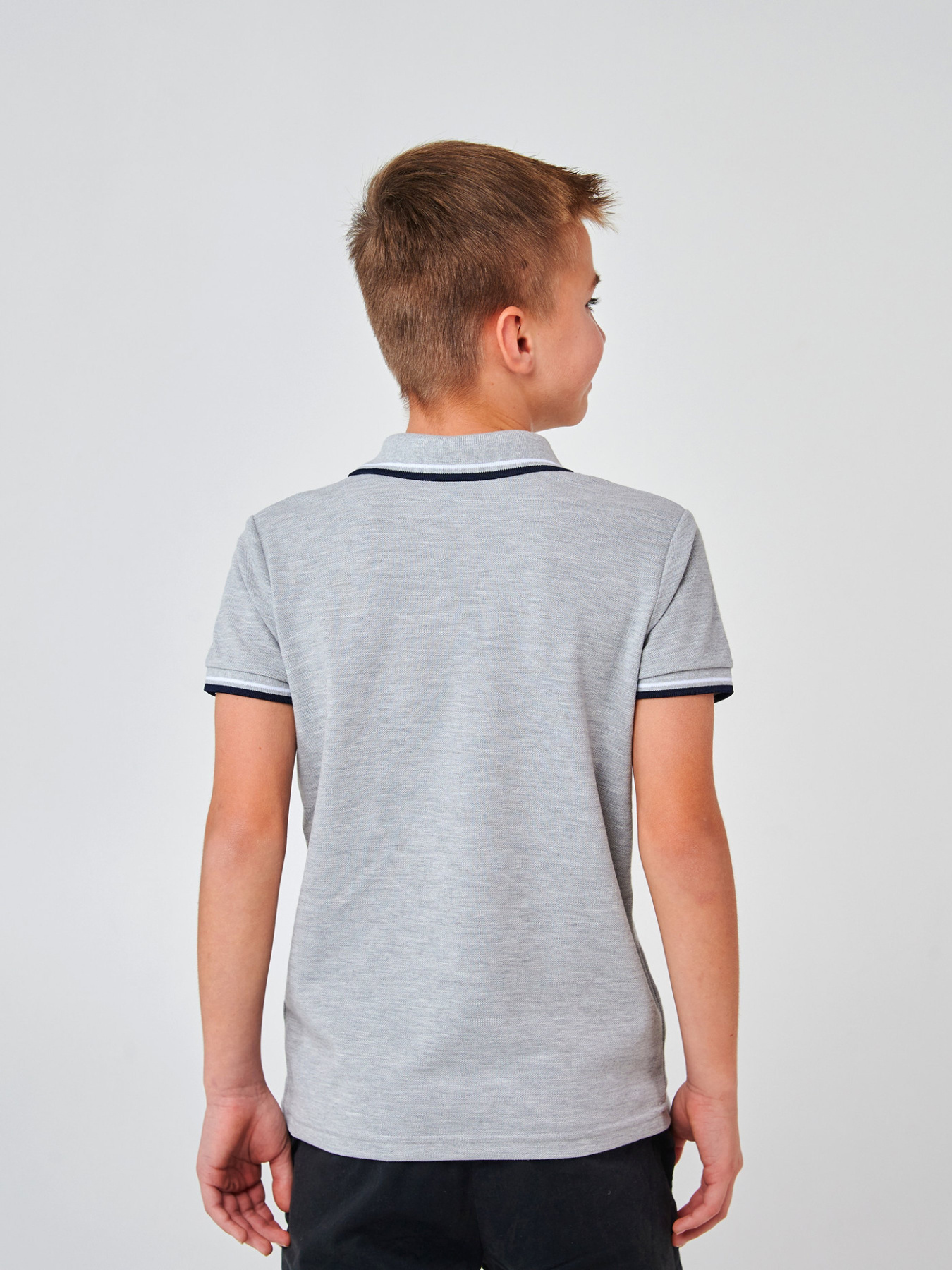 Поло SMIL модель smil_114114-seryj-melanz Фото