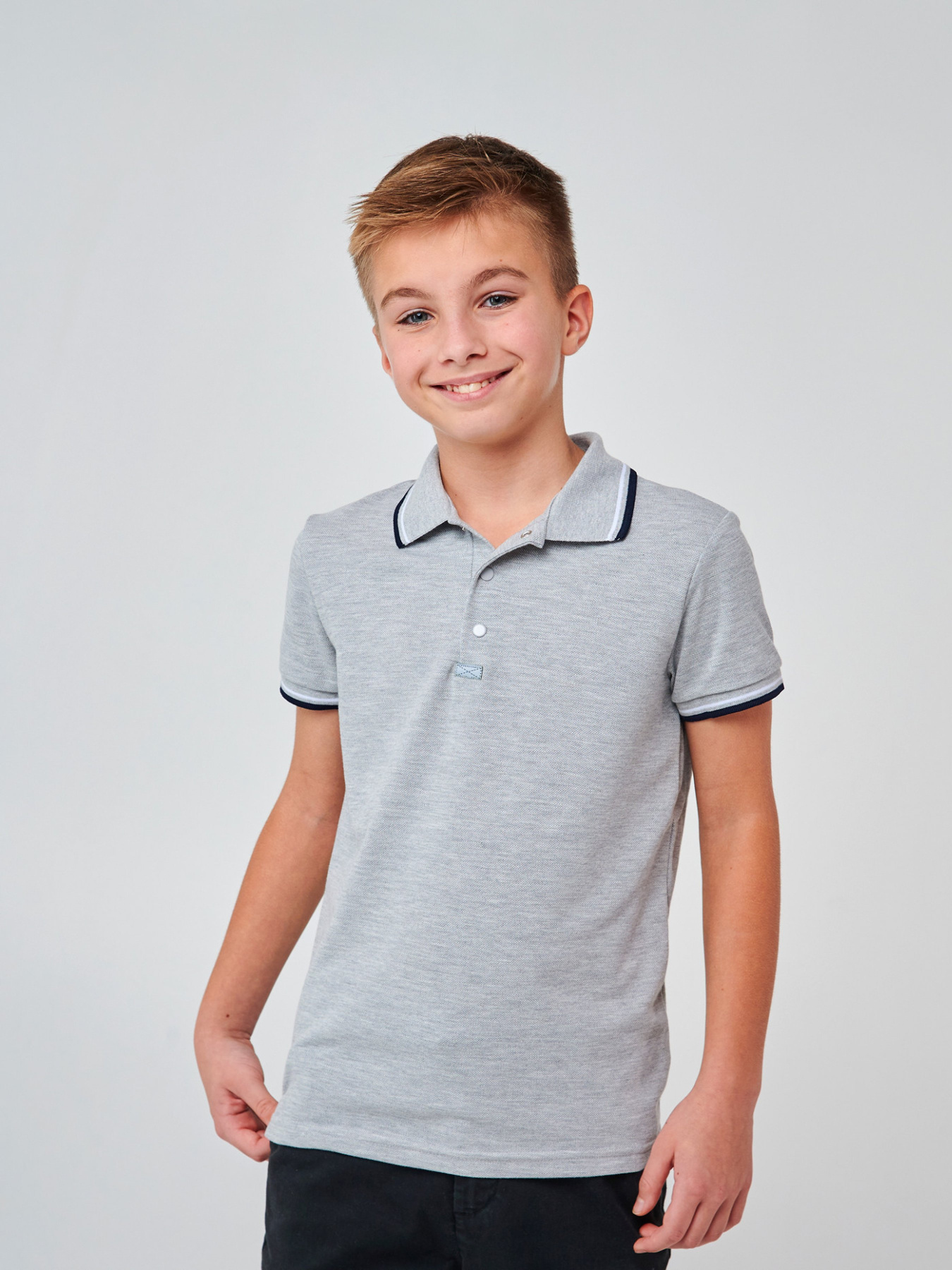 Поло SMIL модель smil_114114-seryj-melanz Фото