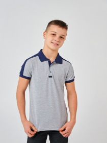 Поло SMIL модель smil_114119-seryj-melanz Фото