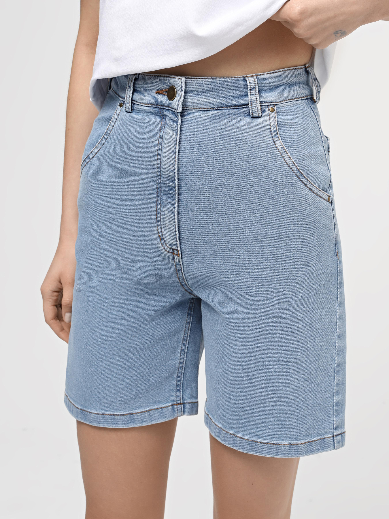 Шорти джинсові A.G.N.A модель AG-2025-LIGHT Фото