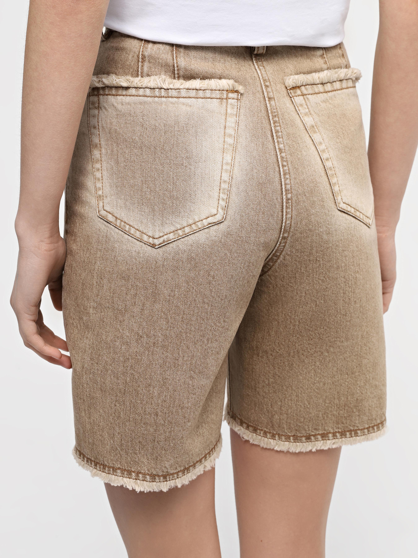 Джинсові шорти A.G.N.A модель AG-2024-BEIGE Фото