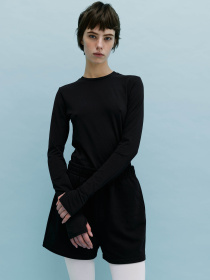 Лонгслив Роза модель 231023_black Лонгслив Роза модель 231023_black Фото