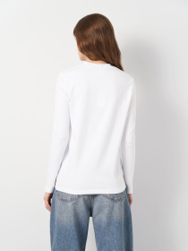 Лонгслив Роза модель 231109_white Фото