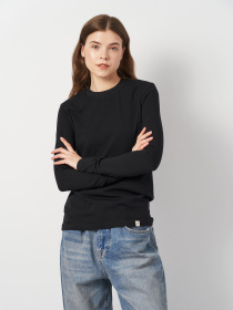 Лонгслів Роза модель 231109_black Фото