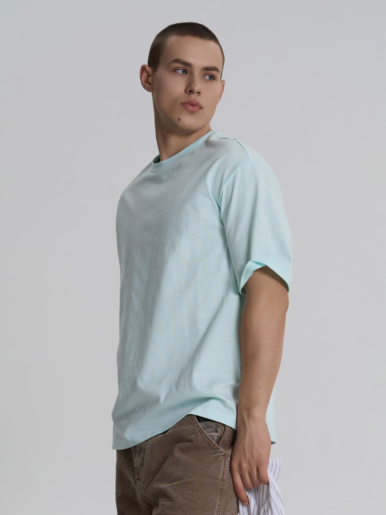 Футболка Роза модель 230926_turquoise Фото