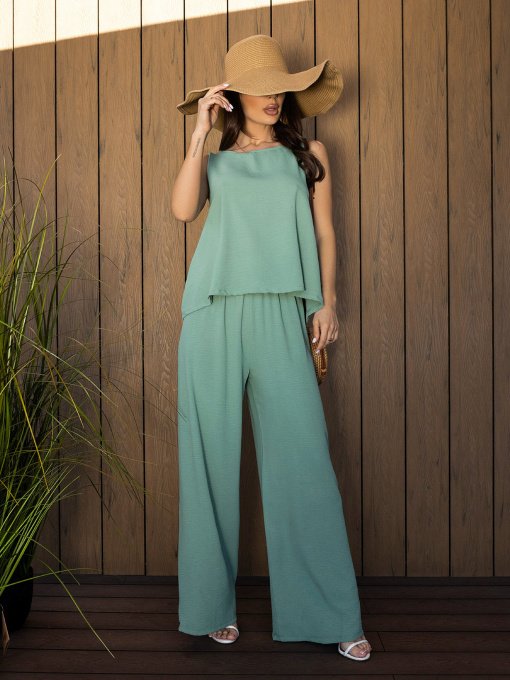 Костюм ISSA Plus модель 13451A_оливковый Фото