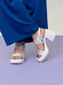 Босоніжки ISSA Plus модель OB2-482_белый Босоніжки ISSA Plus модель OB2-482_белый Фото