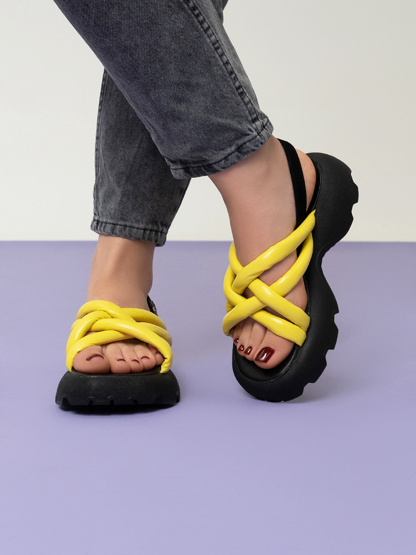 Сандалии ISSA Plus модель OB2-483_желтый Фото