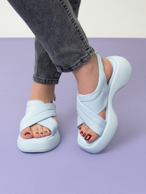 Босоножки ISSA Plus модель OB2-485_голубой Фото