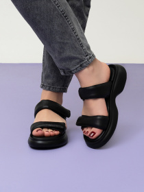 Шлепанцы ISSA Plus модель OB2-486_черный Фото