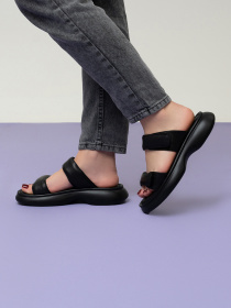 Шлепанцы ISSA Plus модель OB2-486_черный Фото