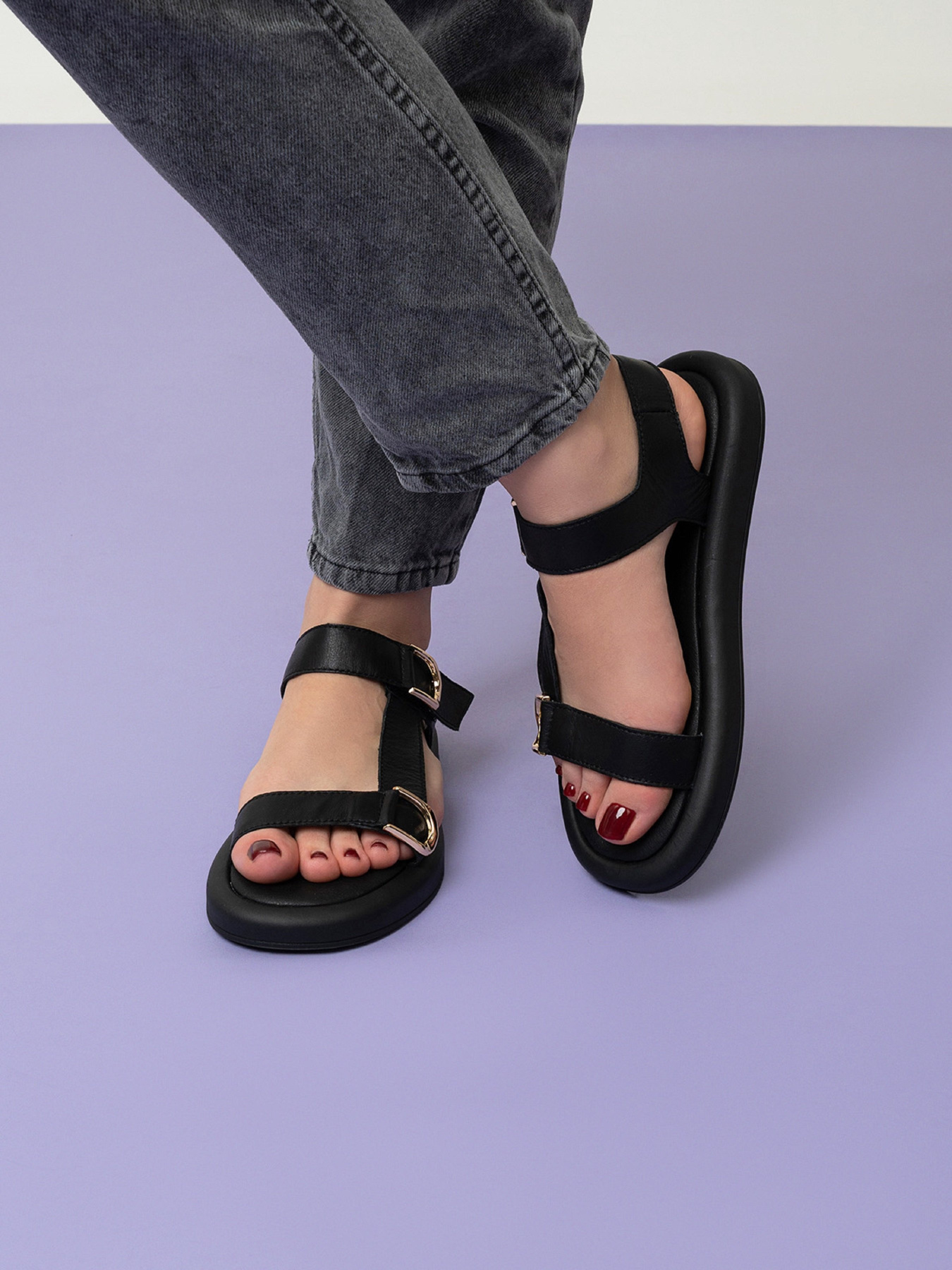 Сандалии ISSA Plus модель OB2-487_черный Фото