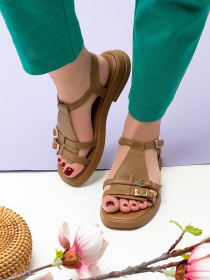 Сандалії ISSA Plus модель OB2-488_коричневый Фото