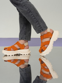 Сандалии ISSA Plus модель OB2-491_оранжевый Фото