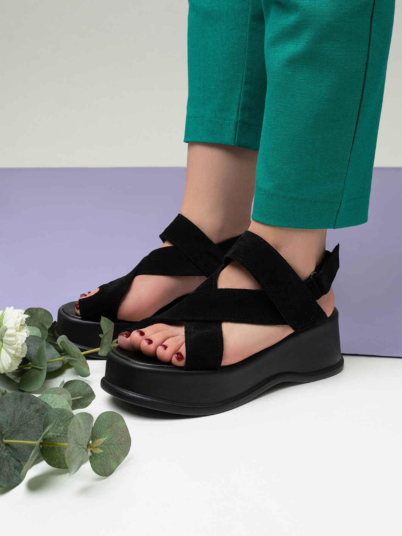 Босоножки ISSA Plus модель OB2-481_черный Фото