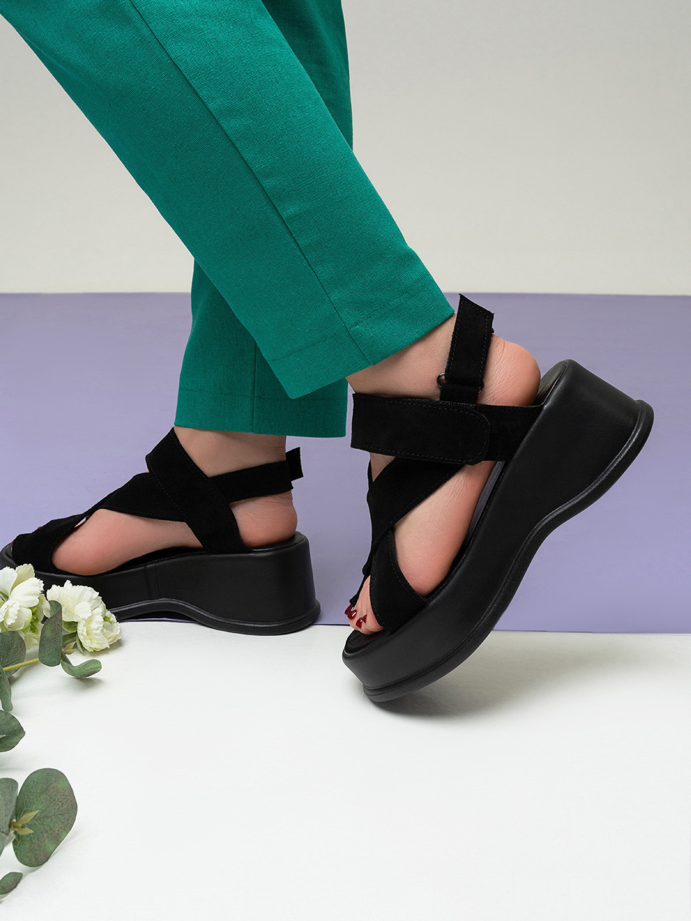 Босоножки ISSA Plus модель OB2-481_черный Фото