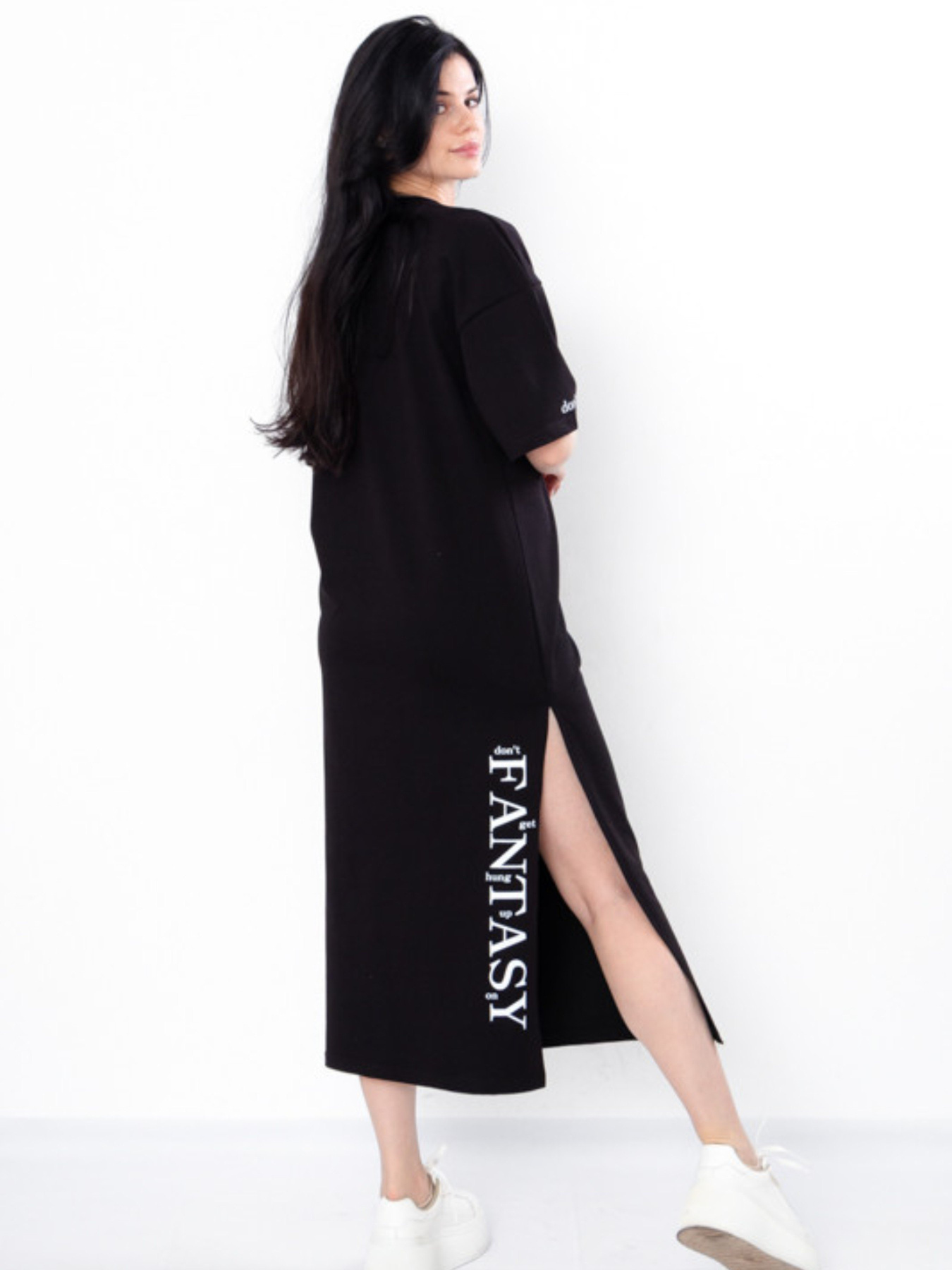 Платье миди Носи своє модель 3377-057-33-chornij Фото