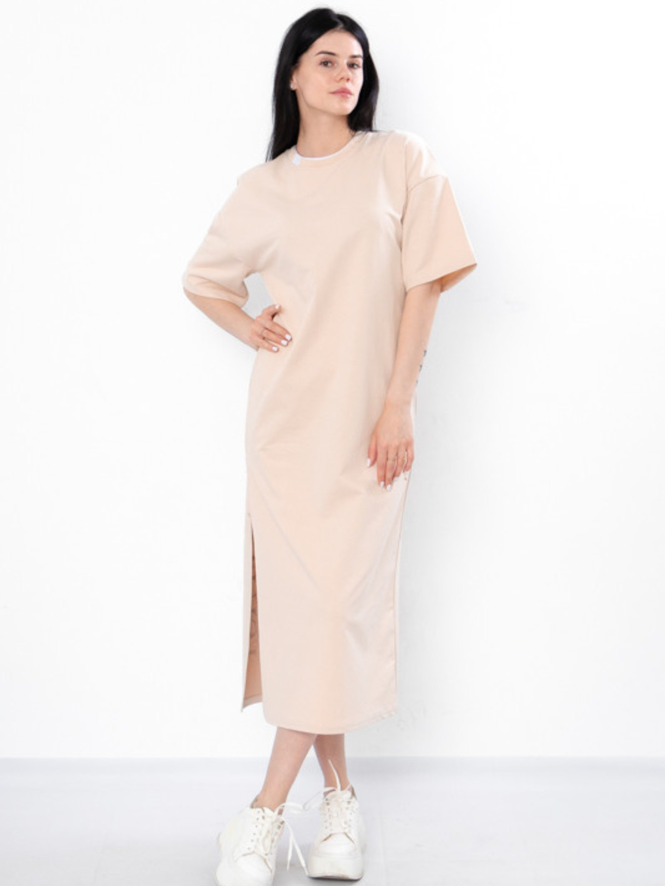 Платье миди Носи своє модель 3377-057-33-kremovij Фото