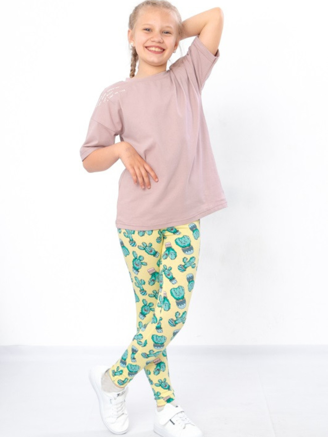 Легінси Носи своє модель 6000-043-kaktusi-svtlo-zhovtij Фото