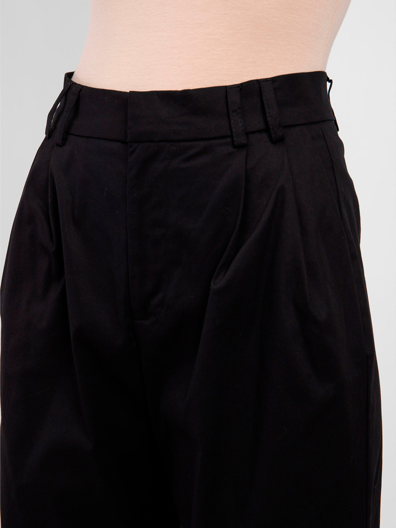 Брюки палаццо Fred Mello модель FW24S18PU_BLACK Фото