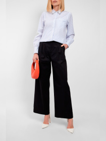 Брюки палаццо Fred Mello модель FW24S18PU_BLACK Фото