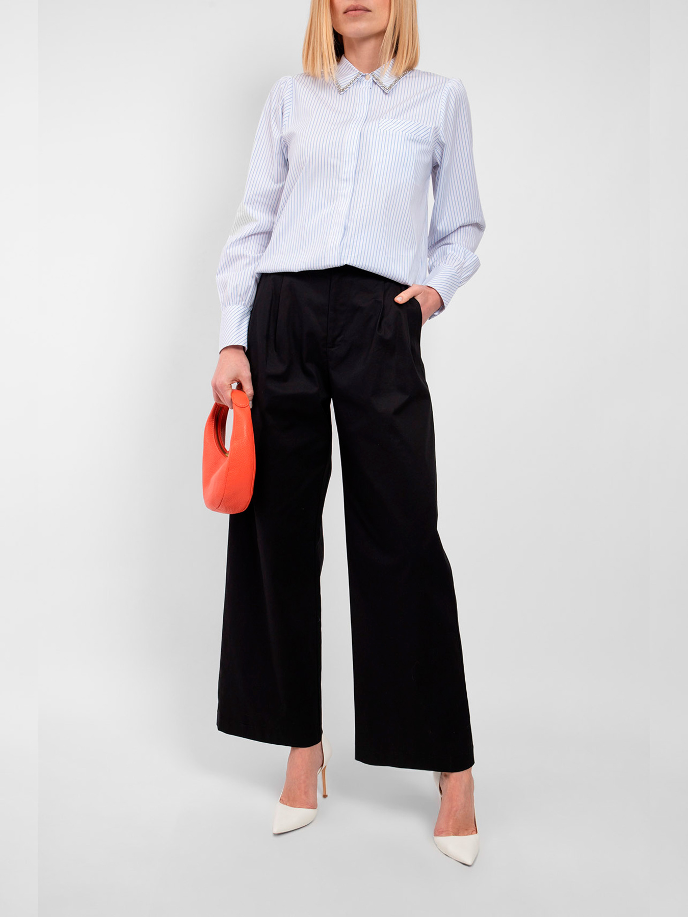 Палаццо Fred Mello модель FW24S18PU_BLACK Фото