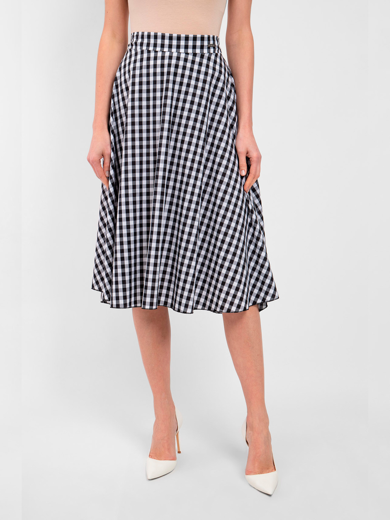 Спідниця міді Fred Mello модель FW24S03GT_BLACK Фото