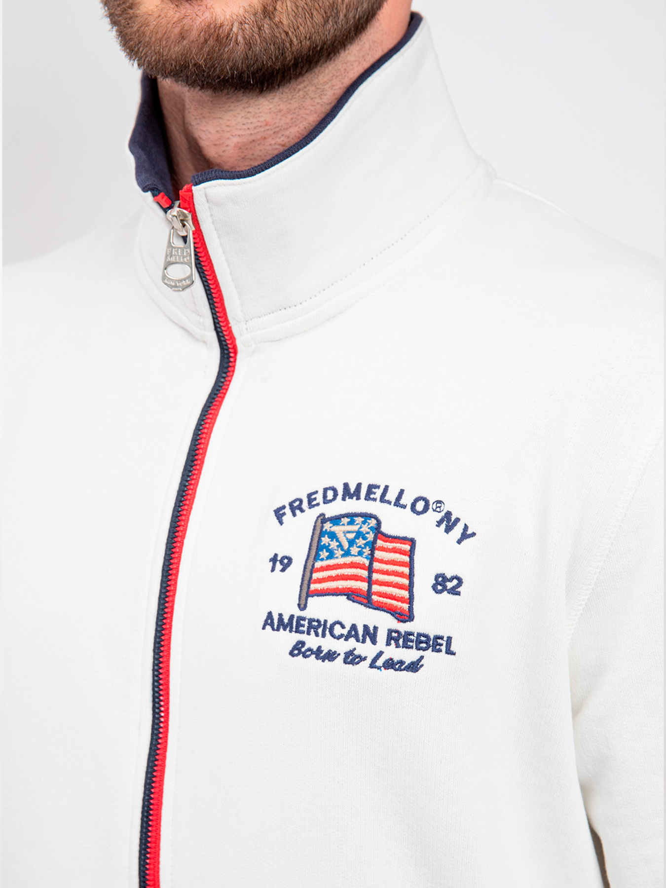 Кофта Fred Mello модель FM24S15FZ_OFF.WHITE Фото