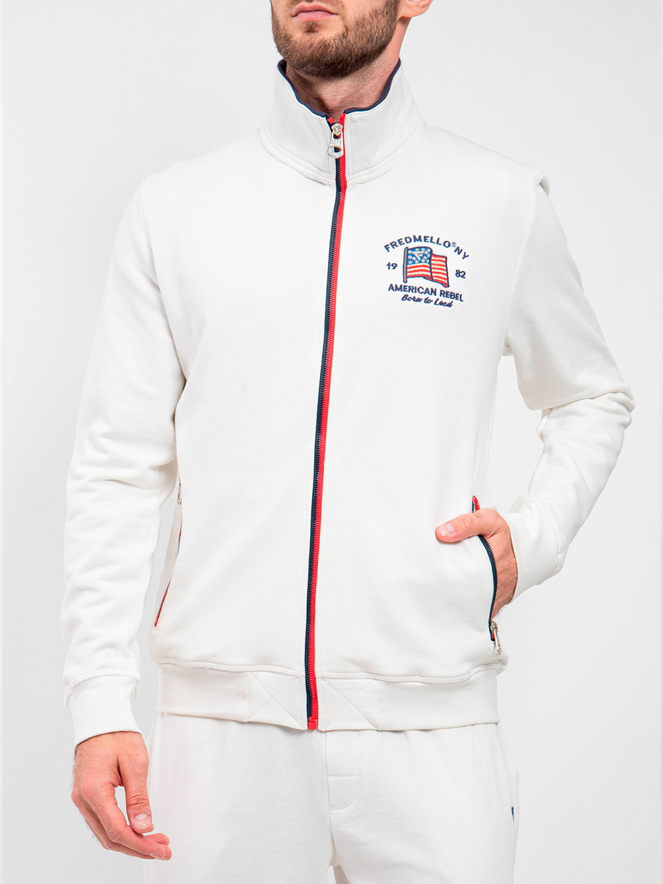 Кофта Fred Mello модель FM24S15FZ_OFF.WHITE Фото