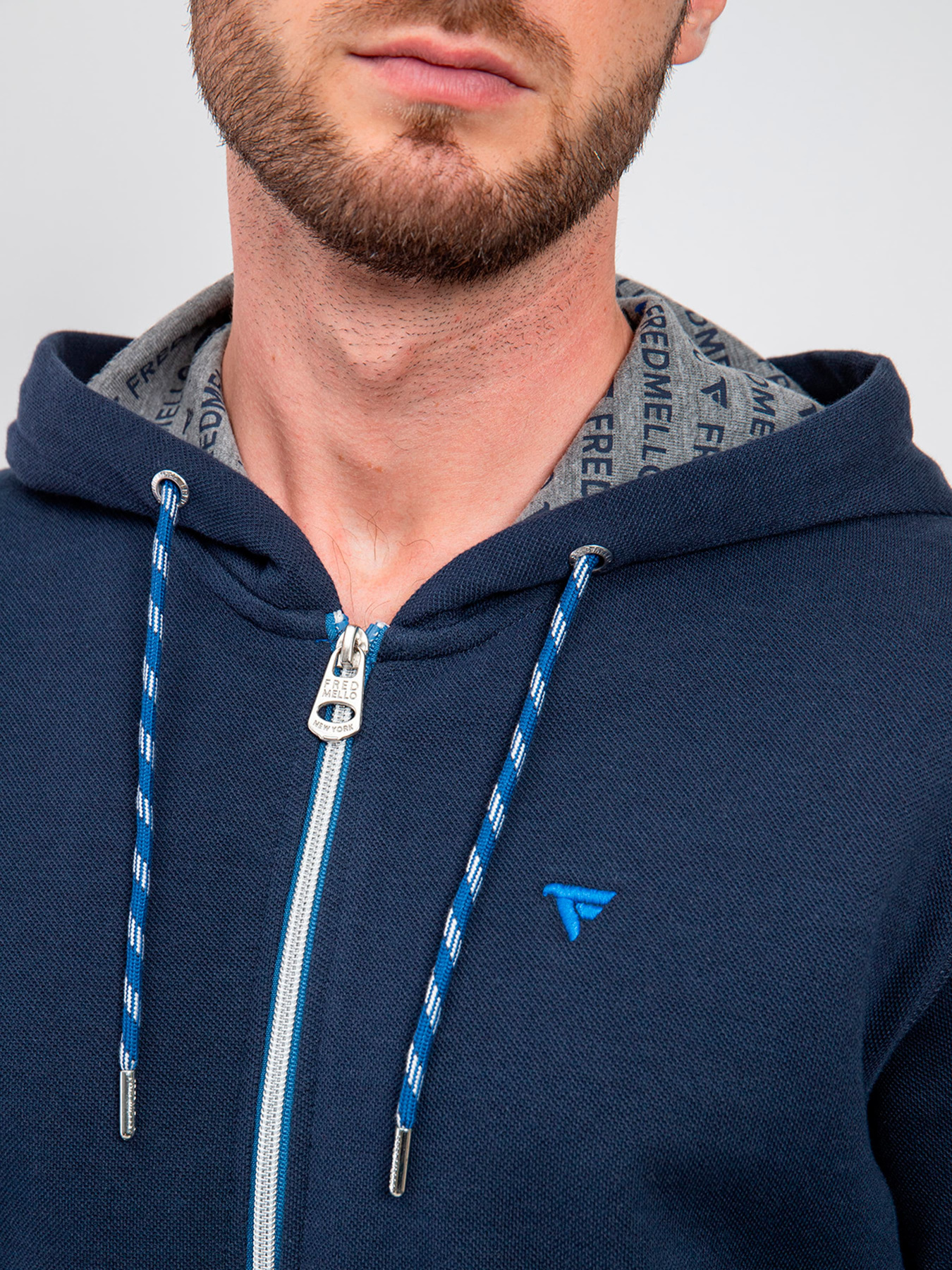 Кофта спортивная Fred Mello модель FM24S08FZ_BLUE Фото