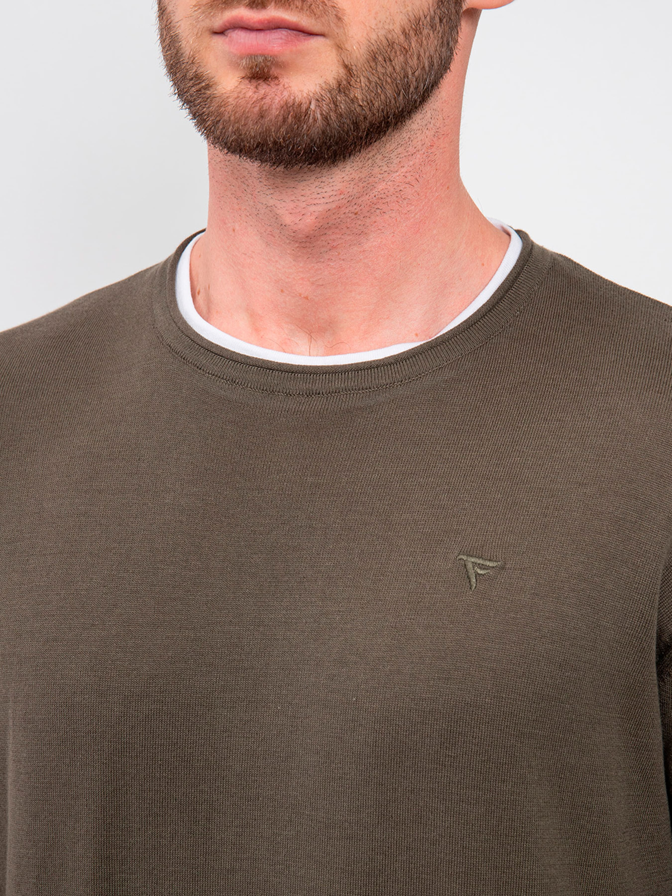 Джемпер Fred Mello модель FM24S11MG_ARMY Фото