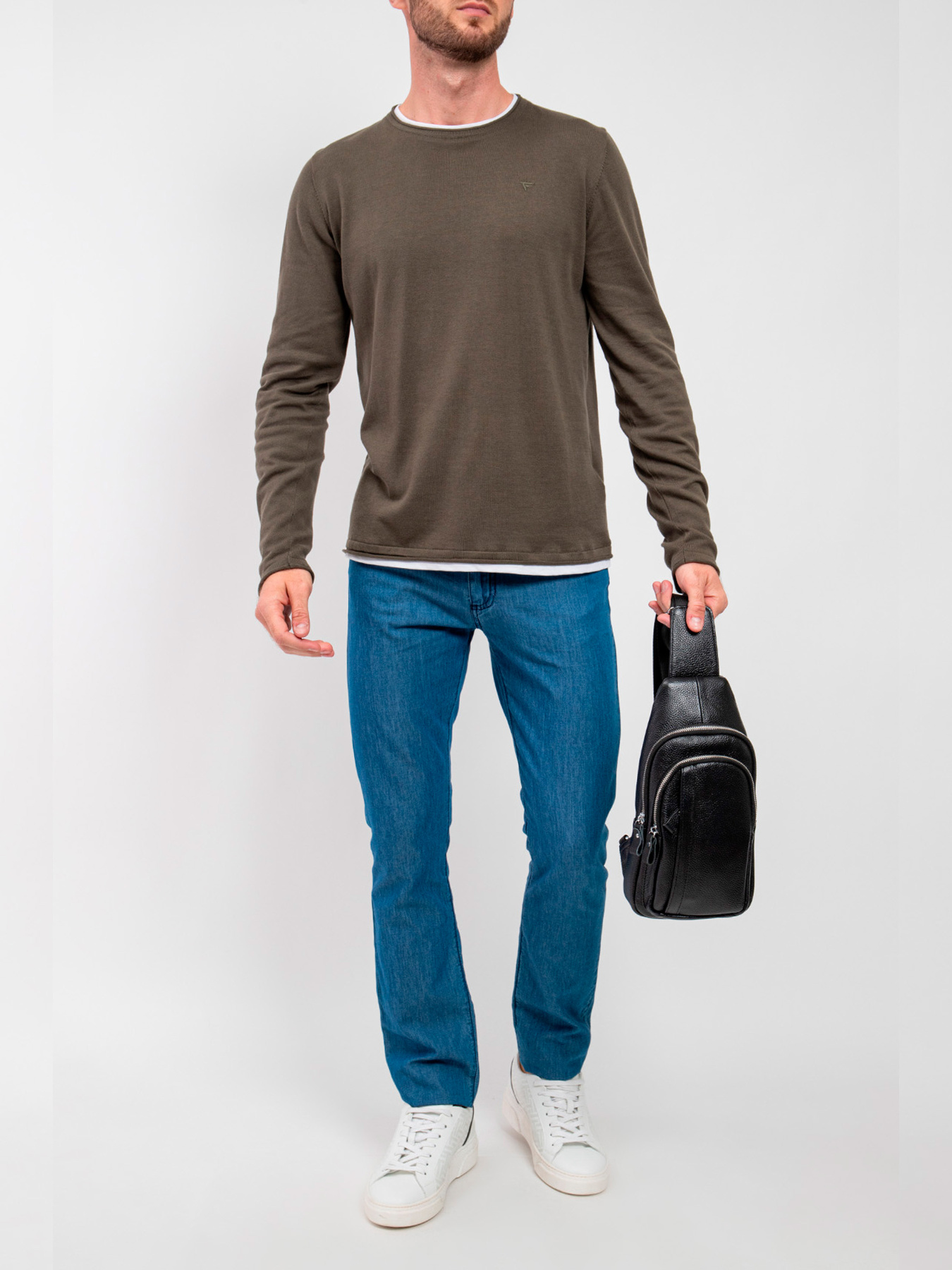 Джемпер Fred Mello модель FM24S11MG_ARMY Фото