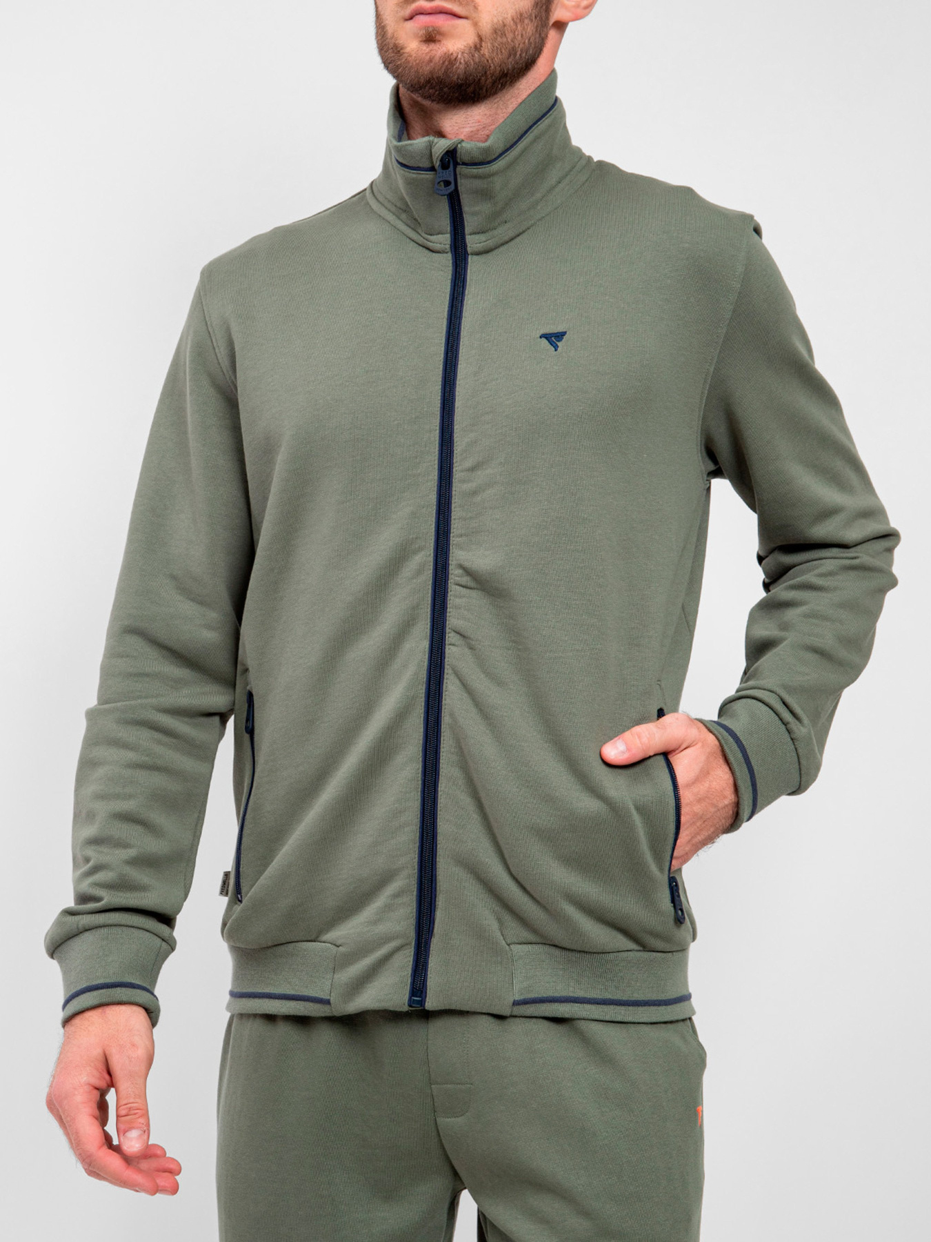 Кофта спортивная Fred Mello модель FM24S18FZ_SAGE Фото