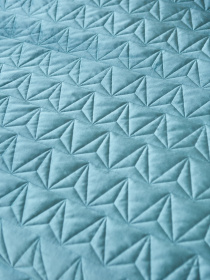 Покривало двостороннє стьобане на ліжко мятний МАЕСТРО Модель 102351 Фото