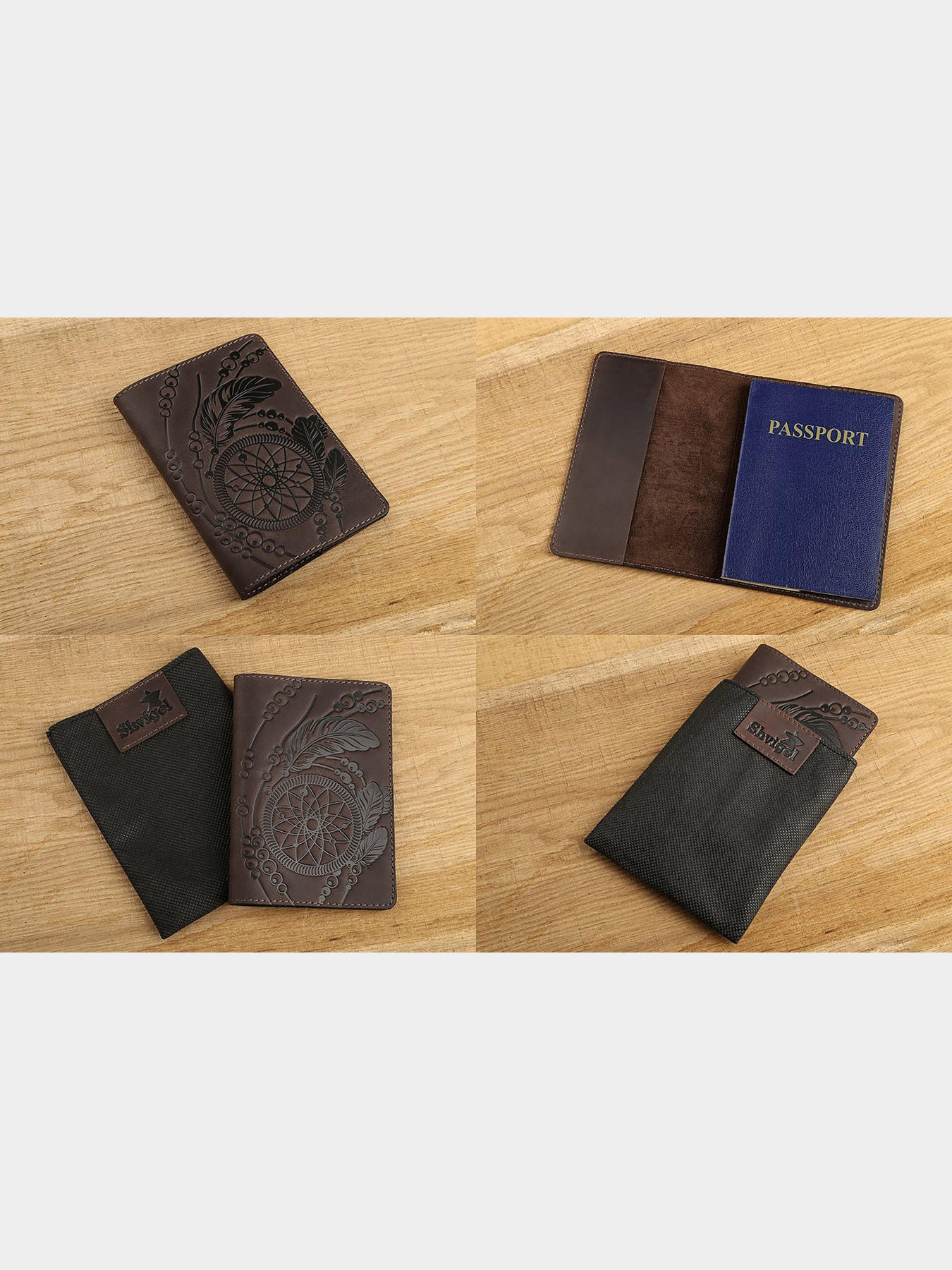 Обложка для документов Shvigel модель bag24_13793 Обложка для документов Shvigel модель bag24_13793 Фото