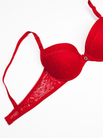 Бюстгальтер ISSA Plus модель BL3-90_красный Фото