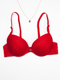 Бюстгальтер ISSA Plus модель BL3-90_красный Фото
