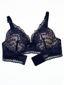 Бюстгальтер ISSA Plus модель BL3-93_синий Бюстгальтер ISSA Plus модель BL3-93_синий Фото