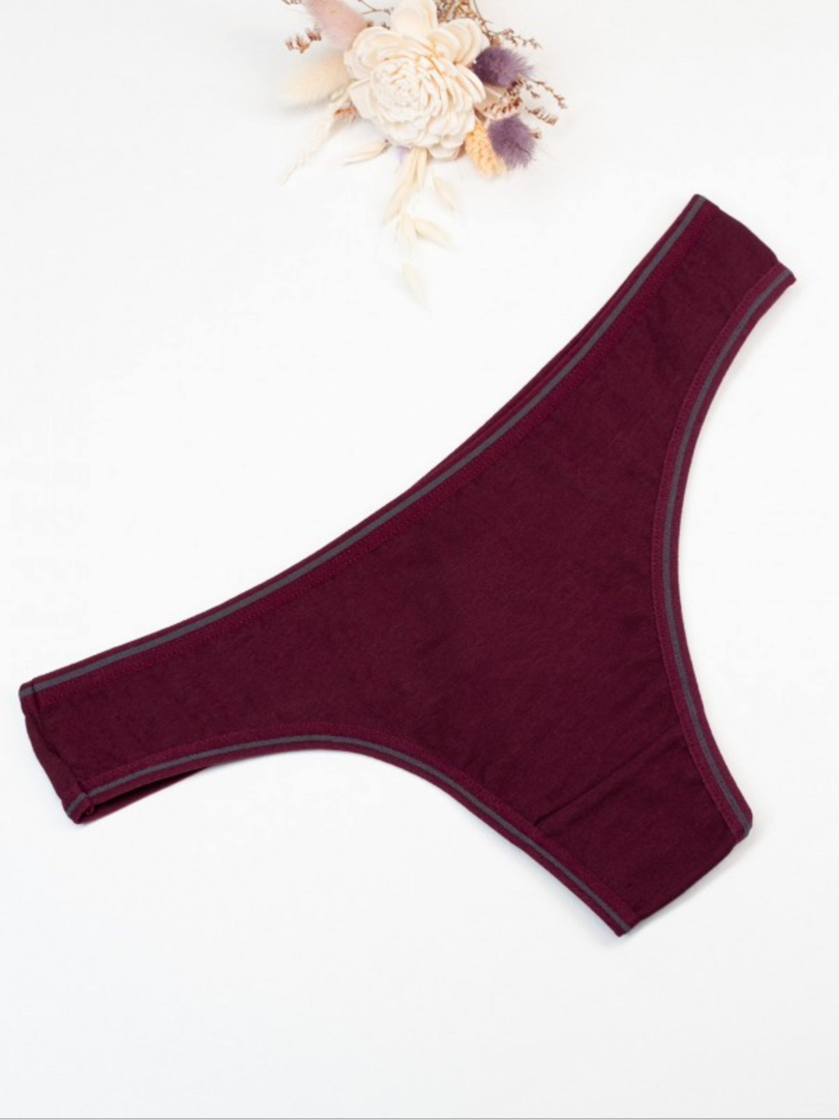 Бавовняні Жіночі Труси ISSA Plus  (BL3-72_burgundy) колір бордовий