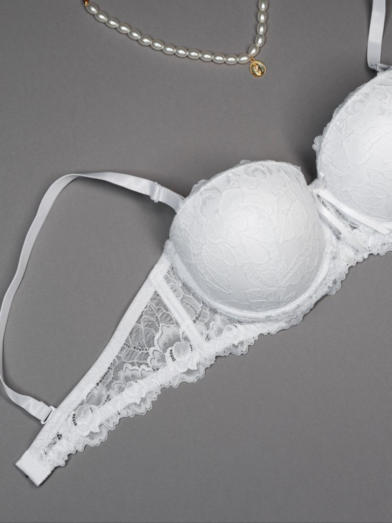 Бюстгальтер ISSA Plus модель BL3-108_белый Фото