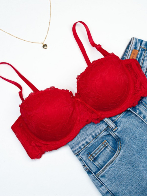 Бюстгальтер ISSA Plus модель BL3-108_красный Фото